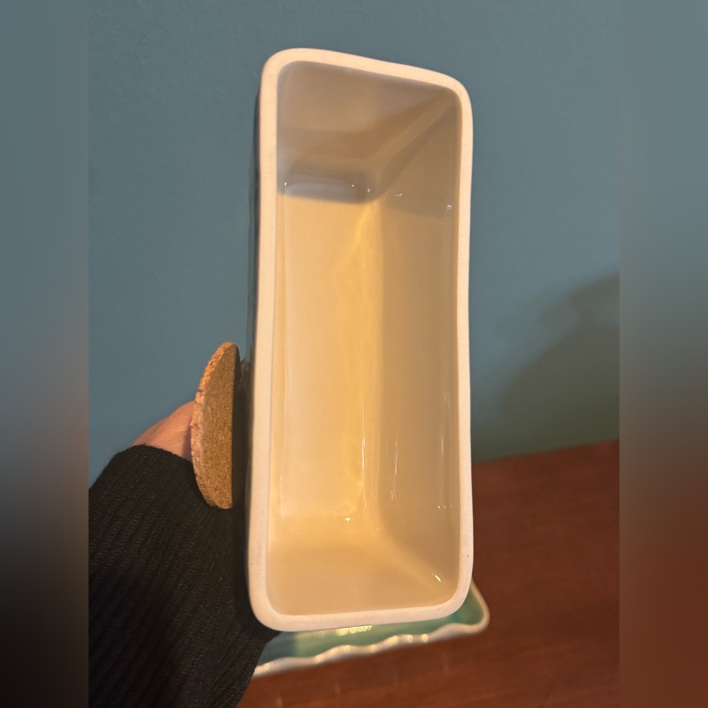 NWT Anthropologie Old Havana Butter Dish in Mint Green - Picture 3 of 8